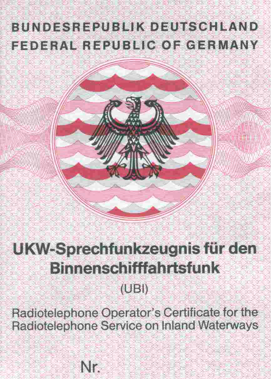 UKW Binnenfunkzeugnis (UBI)