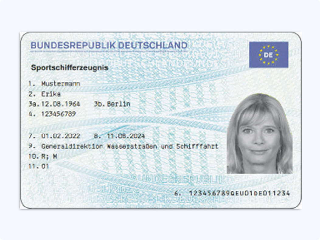 Sportschifferzeugnis (Binnen, für Boote bis 25m Länge)