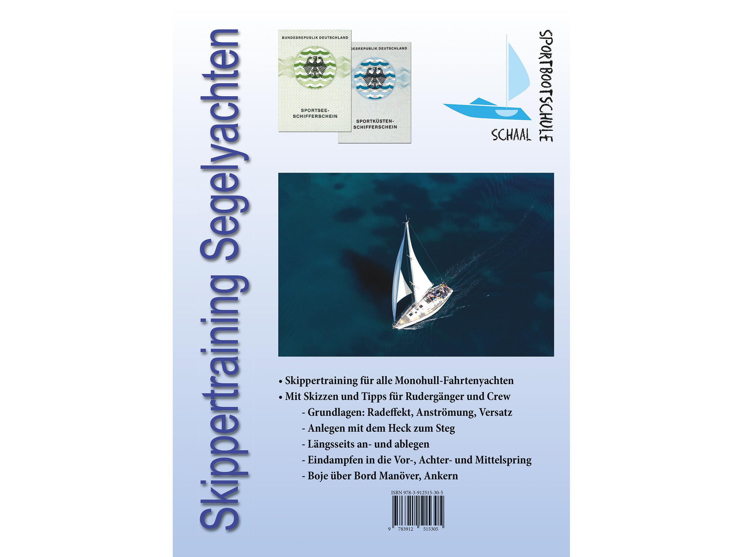 Lehrbuch Skippertraining für Monohull-Fahrtenyachten